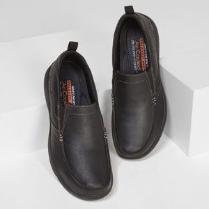 Skechers Relaxed Fit Harper Forde Black Slip On Shoes
